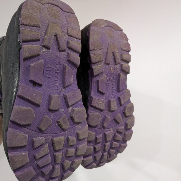 Xmtn Winter Boots Black Grey Purple  Size 11 - Picture 6 of 8